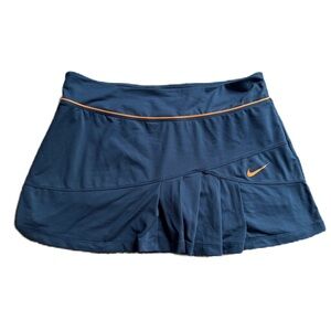 Nike Dri-Fit L Blue Tennis Skirt with Built In Briefs Women's Active Wear EUC